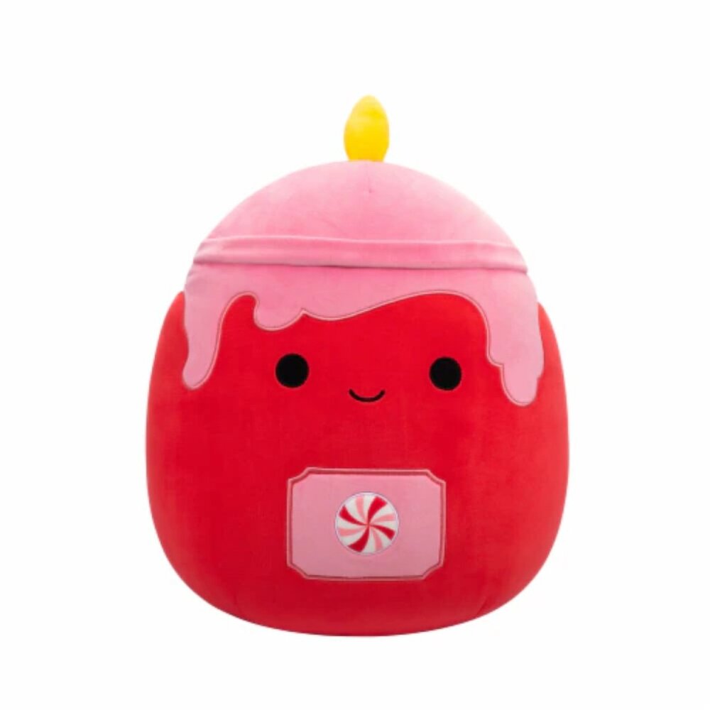BNWT 16 Inch Platt Red Peppermint Christmas Candle Squishmallow HTF